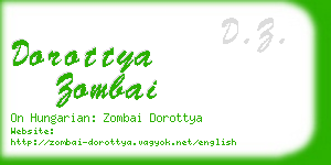 dorottya zombai business card